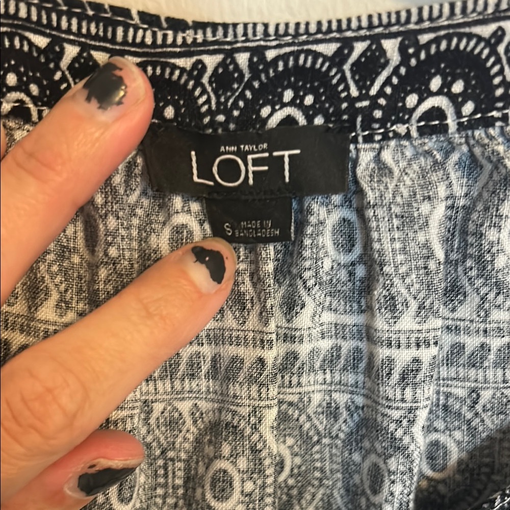 LOFT Patterned Romper - Picture 2 of 5